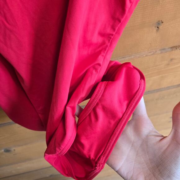 Sea Level Australia Swimsuit One Piece Eco Essentials Frill Red 8 Vneck Beach - Picture 5 of 6